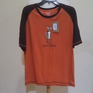 Lazy One unisex Orange/brown Graphic T-Shirt size Large